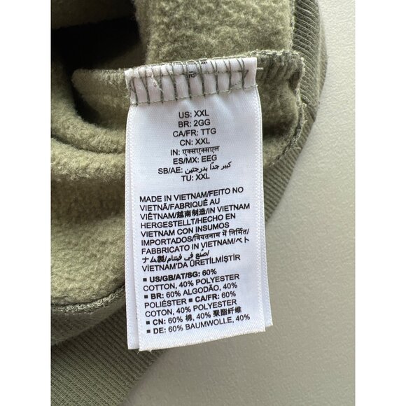 Amazon Essentials Camo Pullover Sweatshirt Size XXL French Terry Fleece Relaxed - Picture 6 of 10